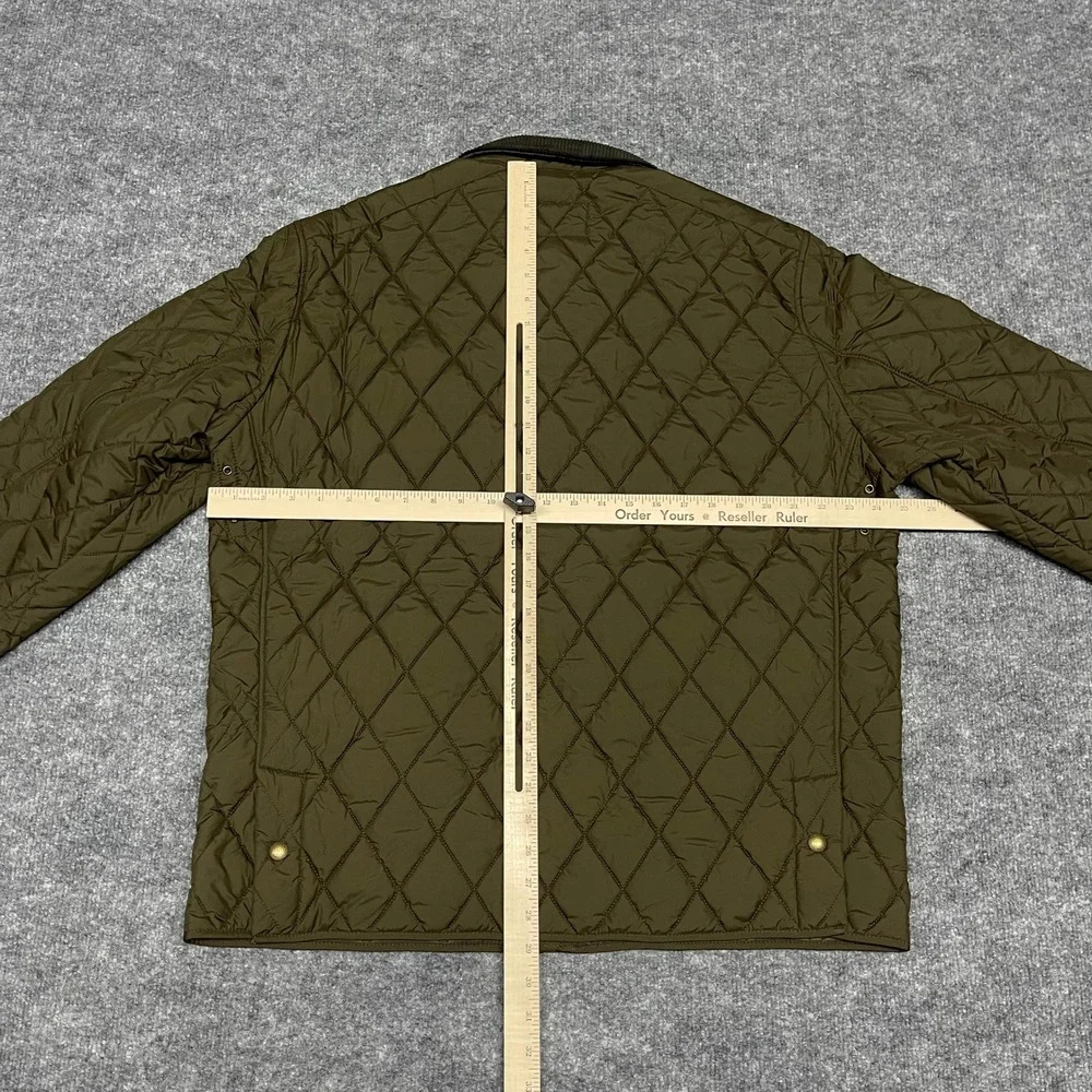 Polo Ralph Lauren Jacket Men XL Dark Brown The Beaton Quilted Corduroy PrimaLoft
